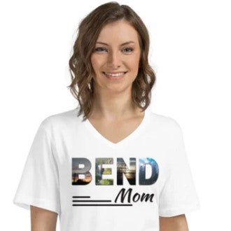 BEND Mom Short Sleeve V-Neck