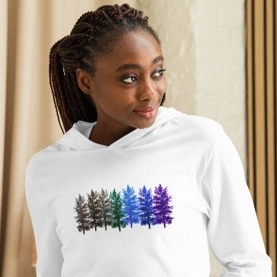 Vibrant Pines Hooded Long-Sleeve tee (3 Colors)