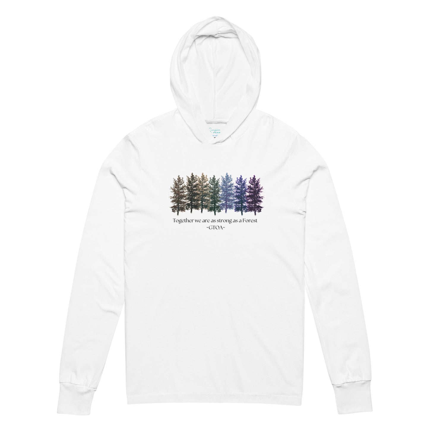 GTOA Girl Talk of Age Forest Hooded long-sleeve tee