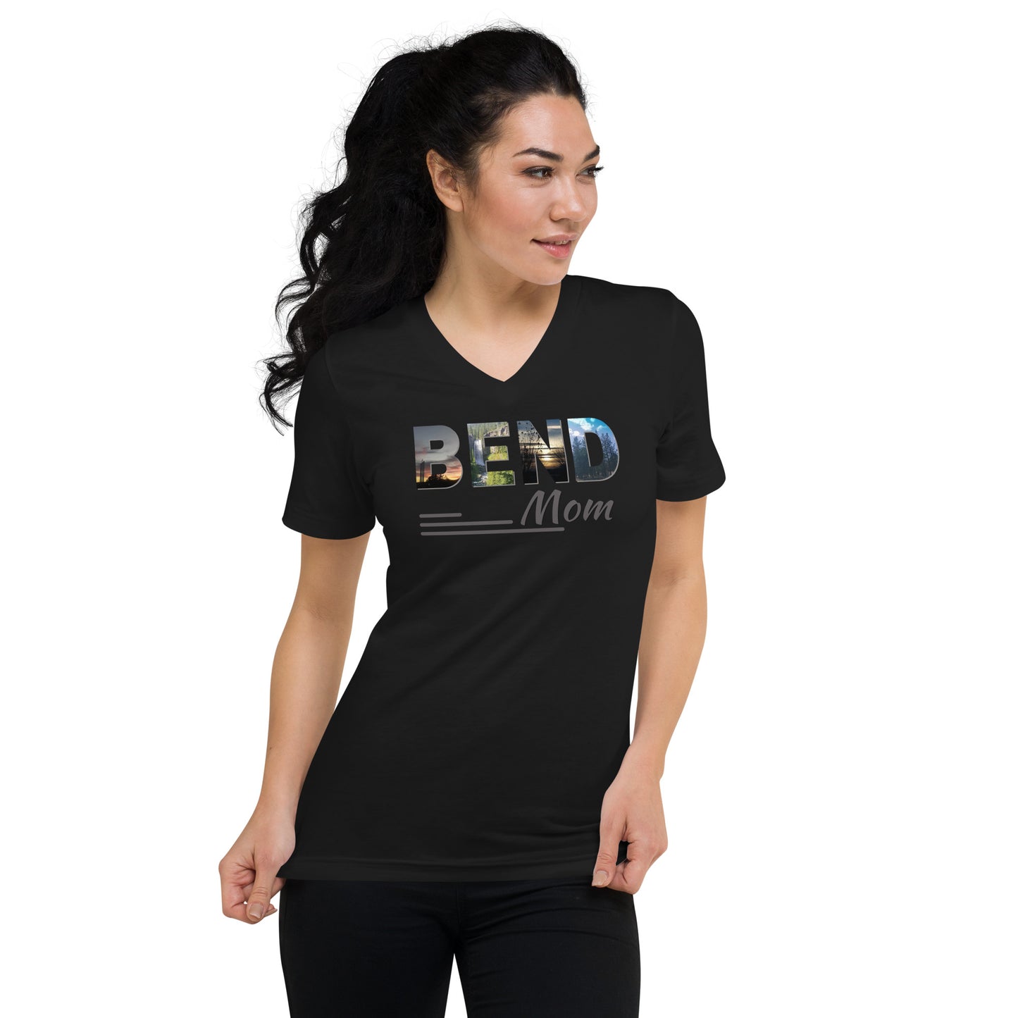 BEND Mom Short Sleeve V-Neck