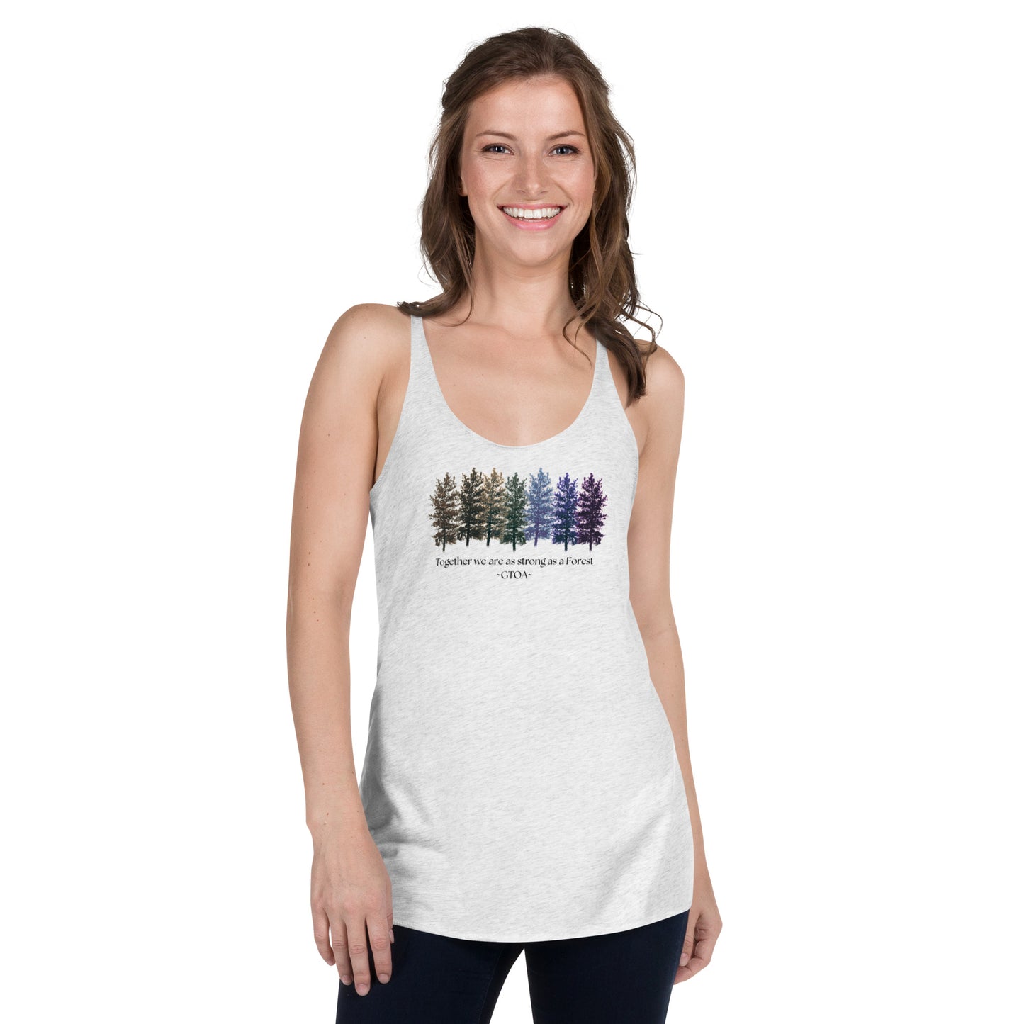 Girl Talk of Age Forest Women's Racerback Tank