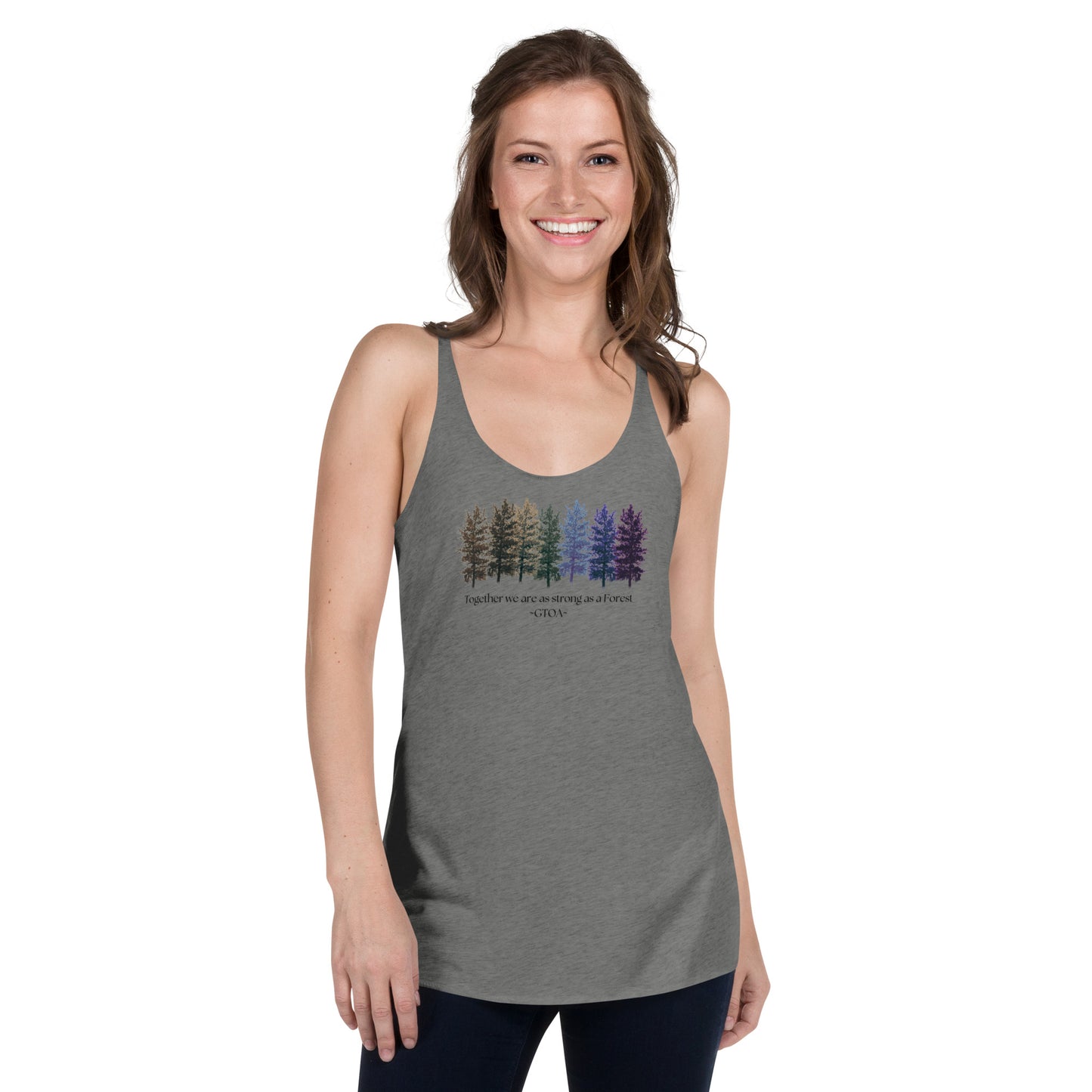 Girl Talk of Age Forest Women's Racerback Tank